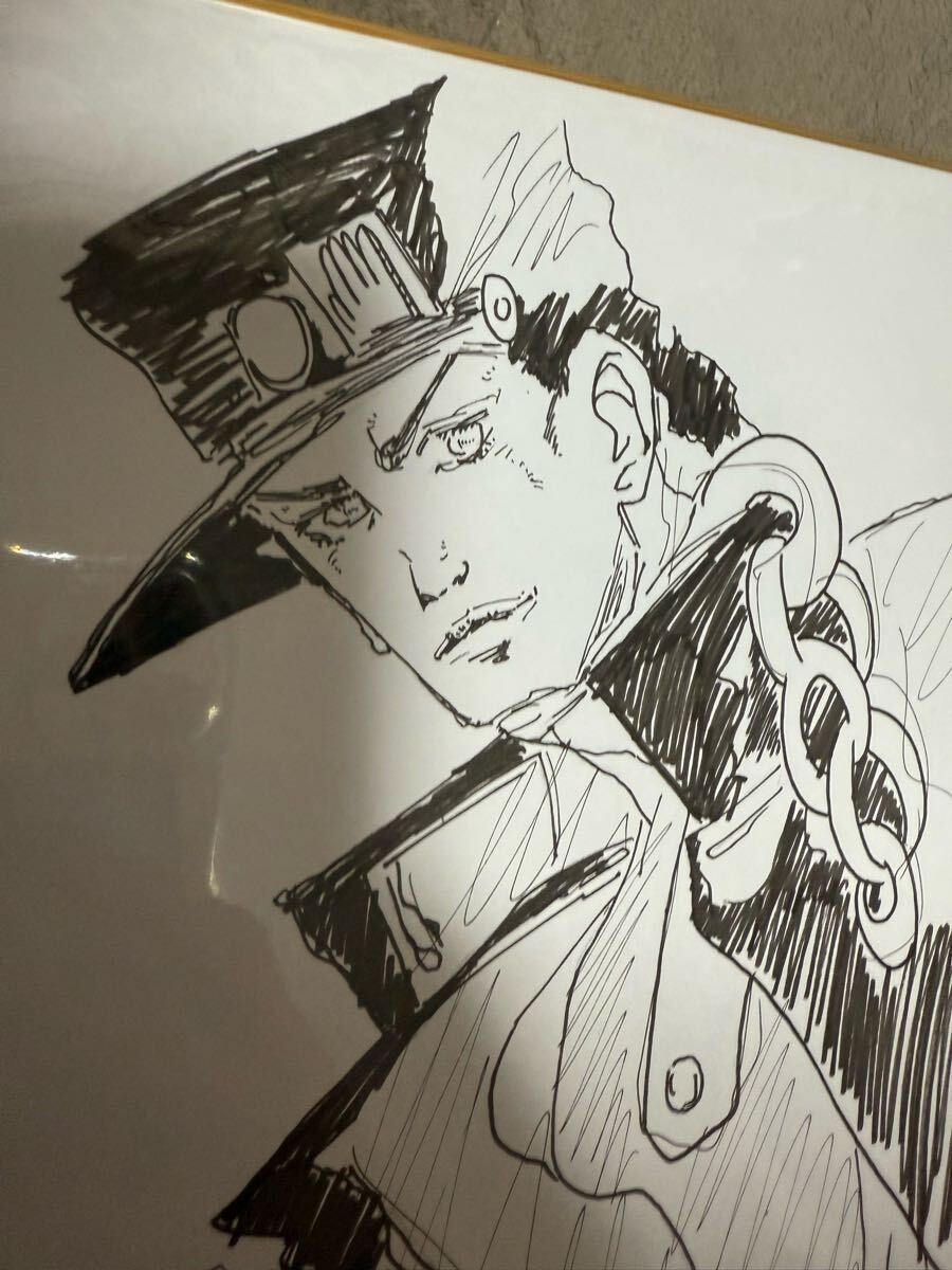 超希少」ジョジョの奇妙な冒険 荒木飛呂彦 空条承太郎イラスト 超希少」ジョジョの奇妙な冒険 荒木飛呂彦 空条承太郎イラスト