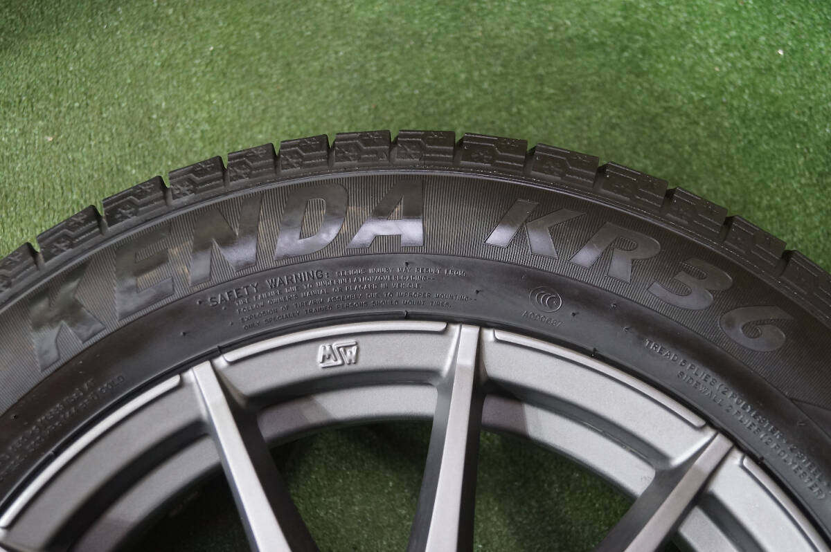 冬用★MSW 6.5J+50 5H112★90~95%山★2019年★KENDA 205/60R16 Volkswagen ゴルフトゥーラン T-Roc ザ・ビートル ビートル ゴルフ ★4本_画像7