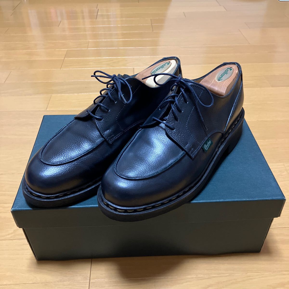 美品】パラブーツ シャンボード Tomorrowland別注 BW NOIRE GR 美品】パラブーツ シャンボード Tomorrowland別注 BW NOIRE GR