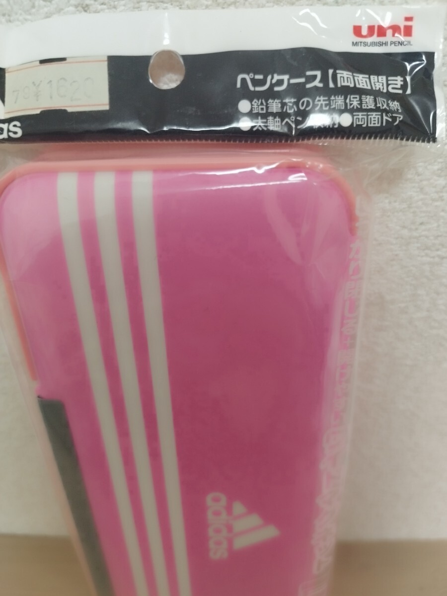 アディダス　adidas ペンケース 両面開き 筆箱 女の子 文房具 　ピンク_画像4