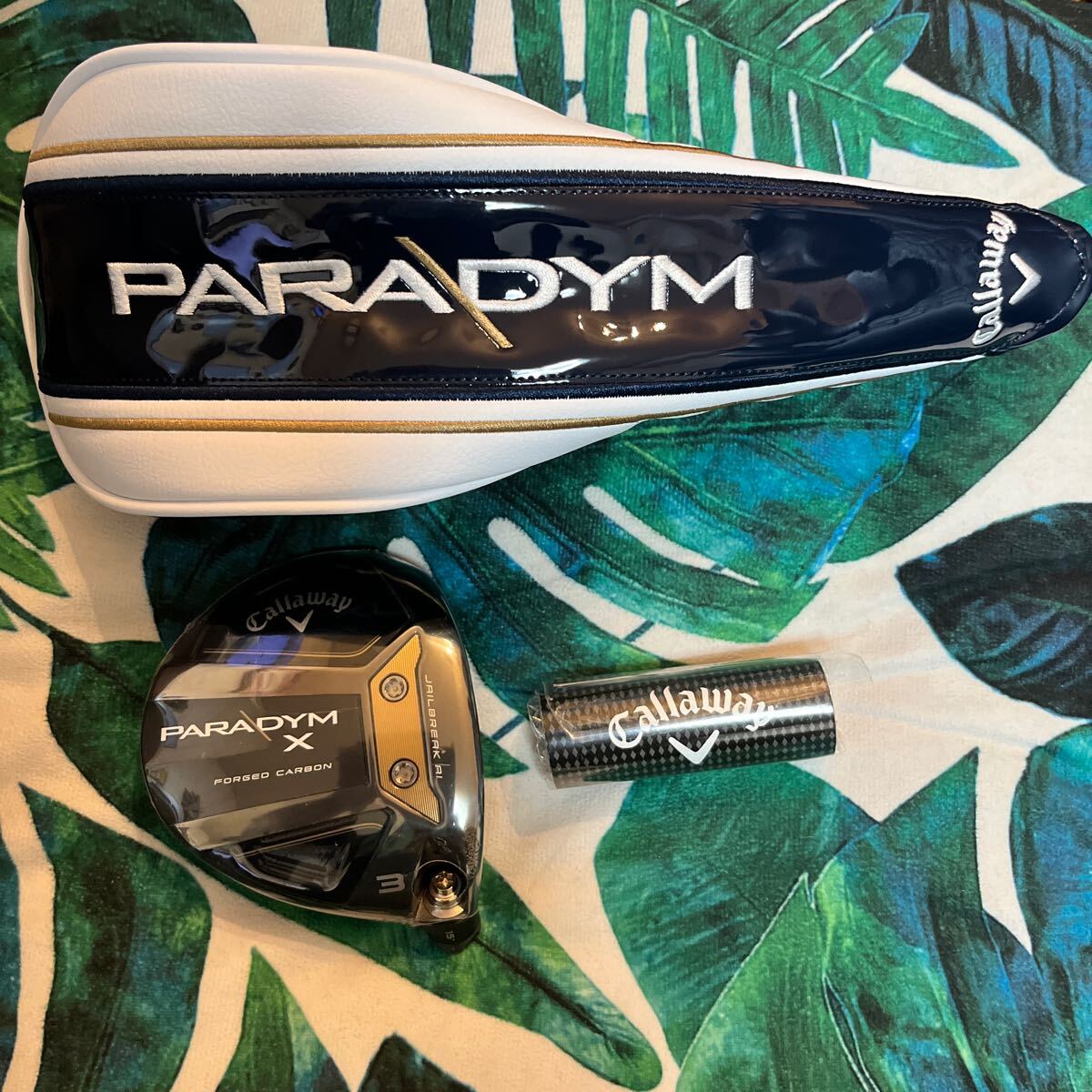 新品 キャロウェイ パラダイム X 3w 15° ヘッド 純正カバー付き フェアウェイウッド PARADYM