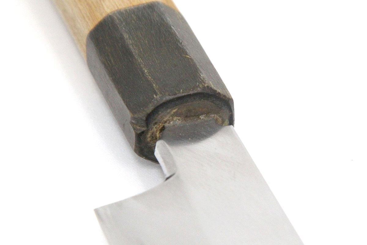 極美品｜高鳳 柳刃包丁 霞 尺一 銀三 樸柄 鞘付 KN02-A11111-2L3B