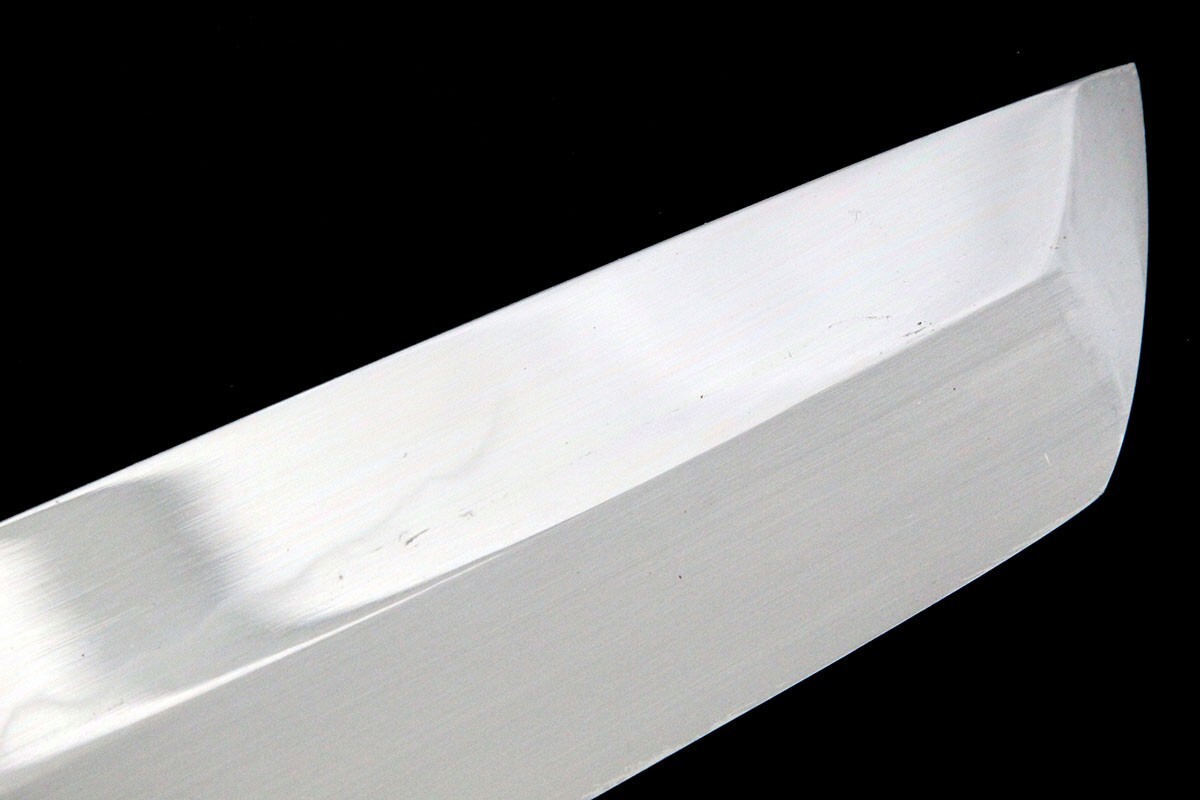 極美品｜銘不明 鱧切包丁 本焼 九寸 黒檀柄 鞘付 KN02-A11164-2L3D