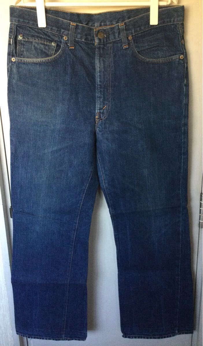 濃紺◎70'sリーバイスLevi's 517 66前期バックポケット裏 濃紺◎70'sリーバイスLevi's 517 66前期バックポケット裏