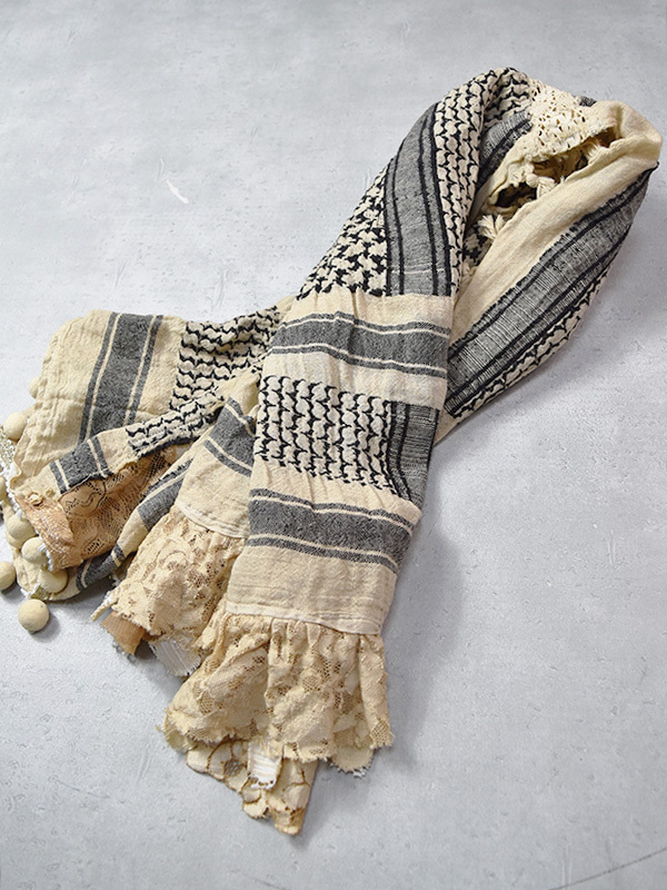 REHERSALL hippiness リハーズオール ヒッピネス フリンジ ストール 47-4-59