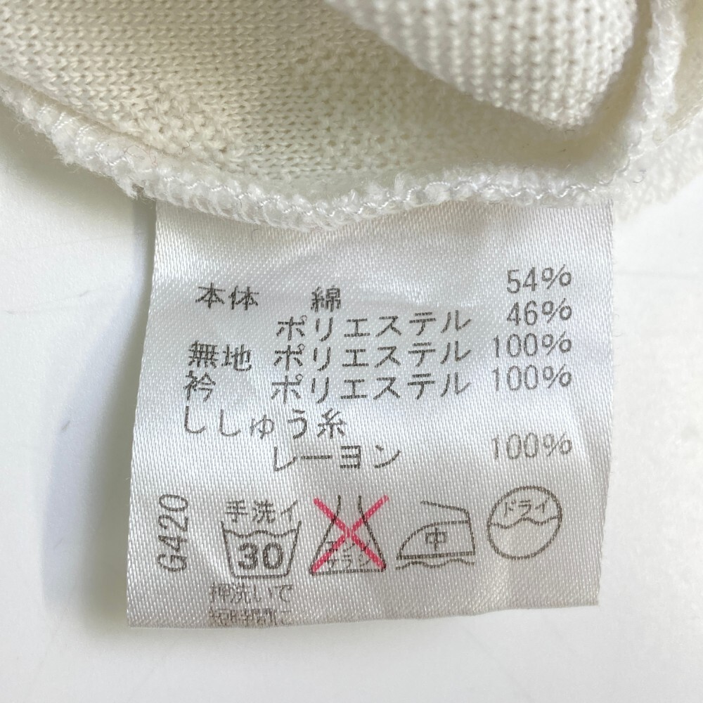 VIVA HEART ビバハート 半袖ポロシャツ ボタンダウン 総柄 ホワイト系 50 [240101362912] ゴルフウェア メンズ_画像5