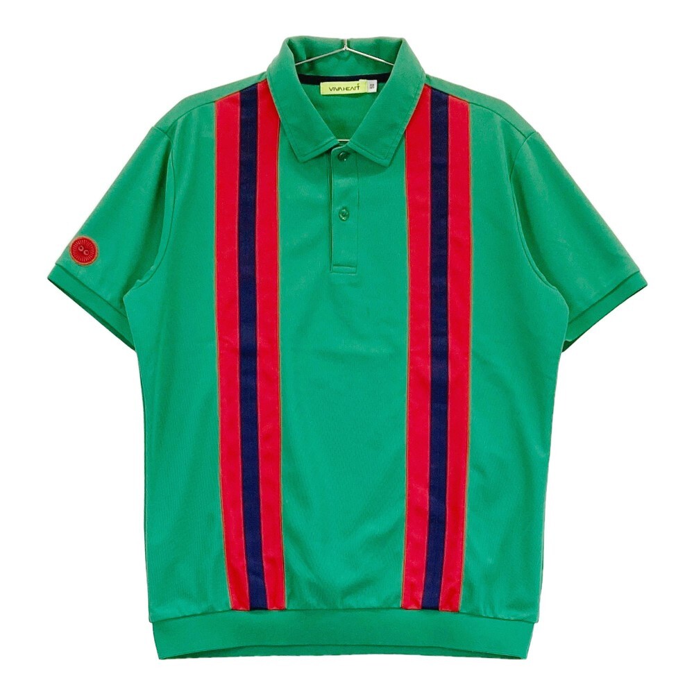 VIVA HEART ビバハート 半袖ポロシャツ グリーン系 50 [240101242976] ゴルフウェア メンズ_画像1