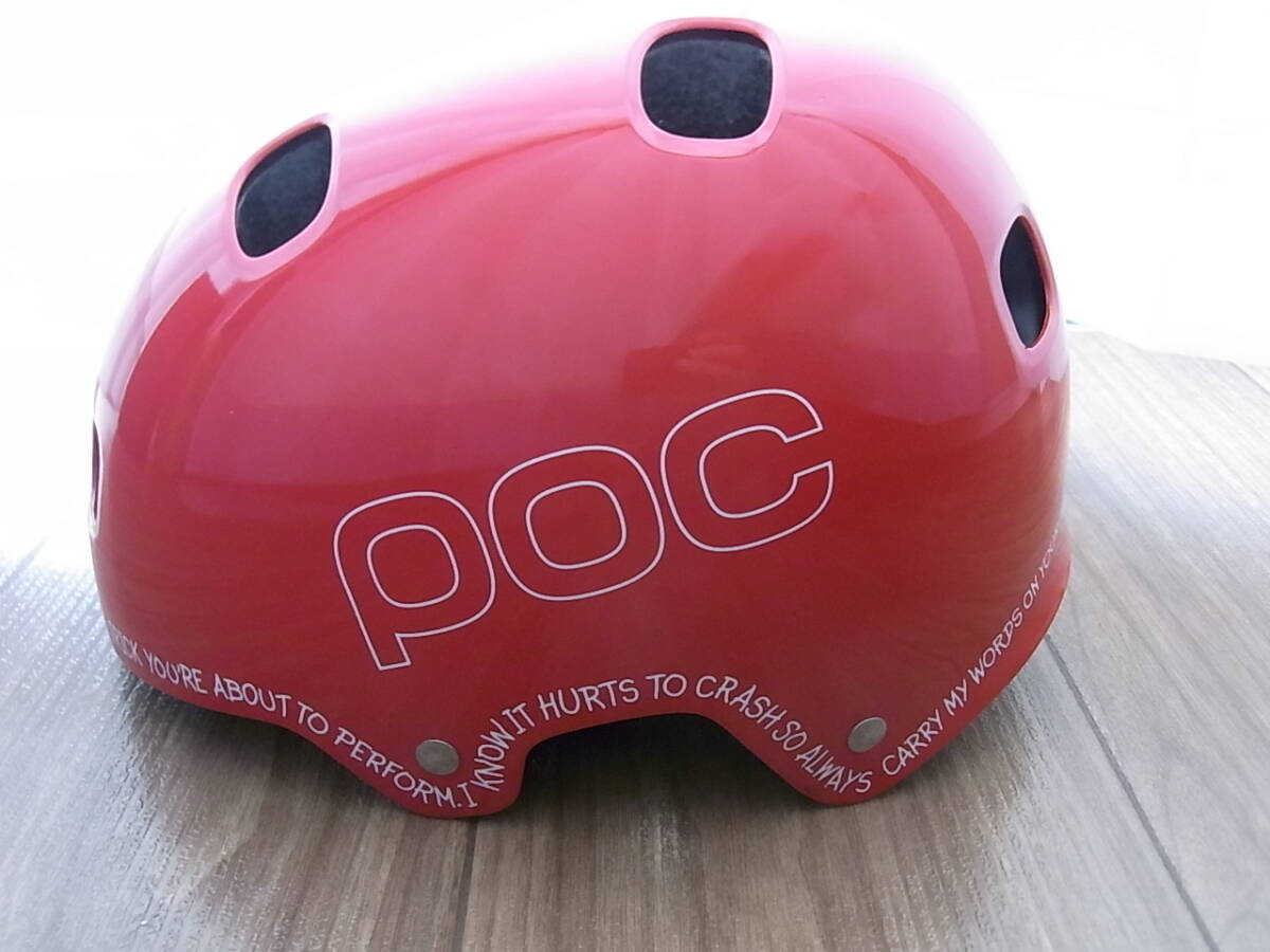 【日本製】 送料無料 ポック ○ 55/58cm M/L 赤 ヘルメット ○poc 中古品 Mサイズ