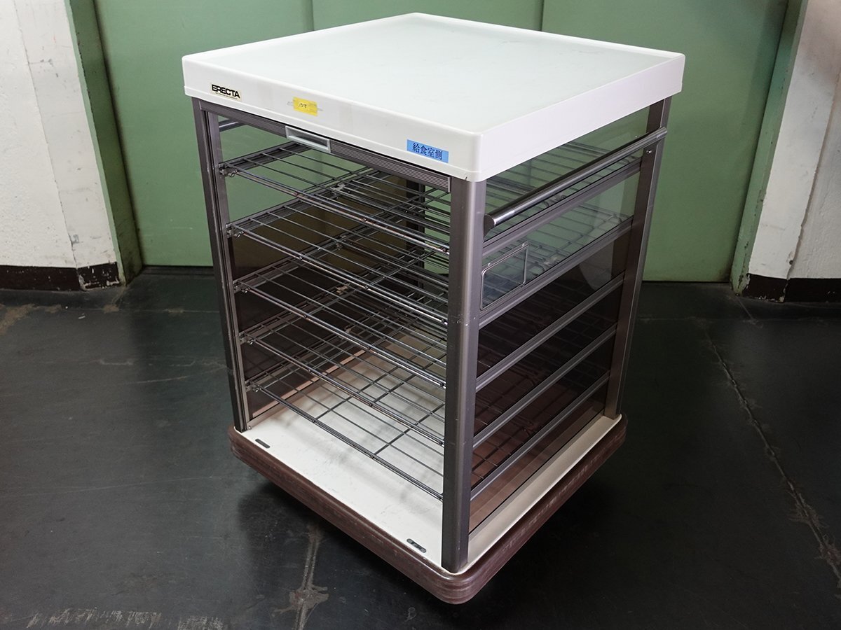 エレクター 配膳車 カート W735×D710×H1090 業務用 厨房 中古 エレクター 配膳車 カート W735×D710×H1090 業務用 厨房 中古