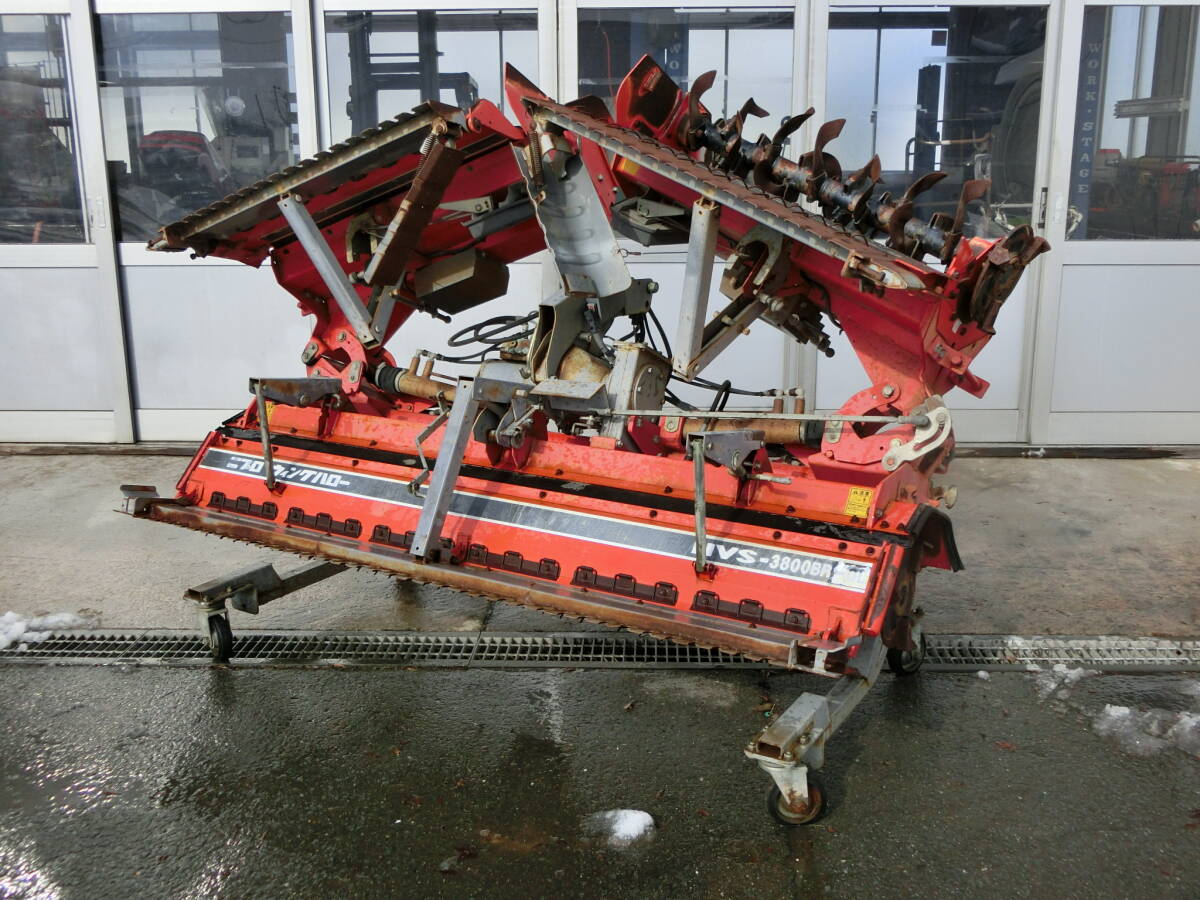 山形 ニプロ ウィングハロー HVS-3800BR-OL 作業幅3500mm 油圧開閉 リモコン付 トラクター適合馬力45～60馬力 中古 農機具市場寒河江店
