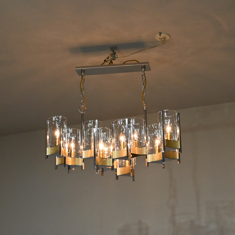  редкий Италия Gaetano Sciolari люстра 12 лампа 70 годы Vintage /kasi-naFlos artemide Fontana Arte geo ponti