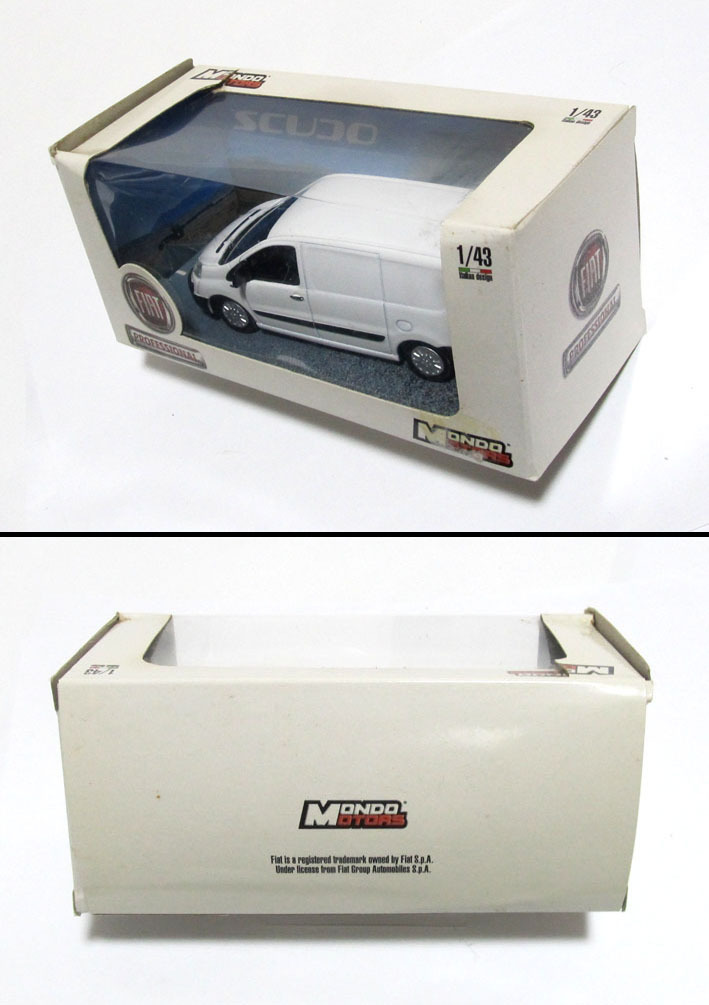 A★絶版！★Mondo Motors 1/43★ フィアット スクード バン ホワイト 2006-2016年 ★ Fiat Scudo VAN ★ 日本未入荷_画像9