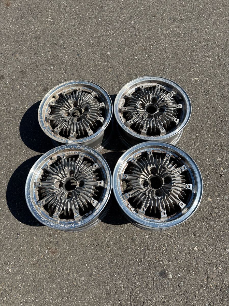 無限 CF-48 14インチ 6J 4穴PCD 100 オフセット38 中古アルミ 無限 CF-48 14インチ 6J 4穴PCD 100 オフセット38 中古アルミ