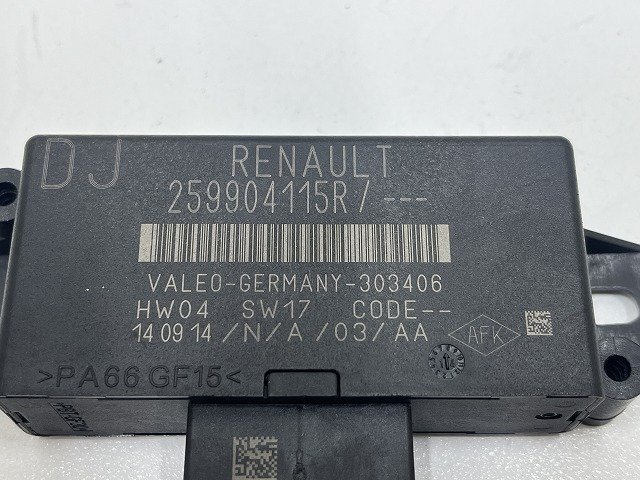 ルノー キャプチャー 2R 2015年 2RH5F パーキングエイドECU コンピューター 259904115R (在庫No:521529) (7631)