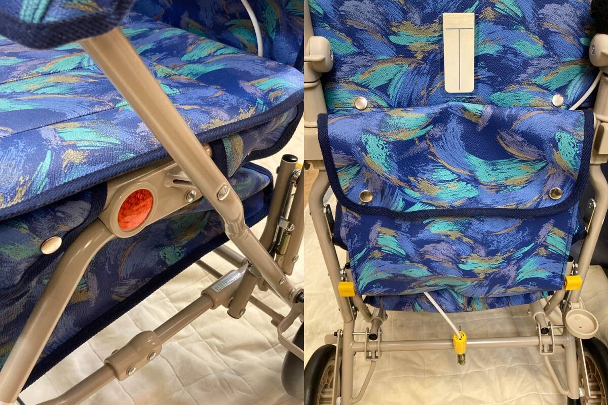  Zojirushi baby коляска для пожилых солнечный Holiday U248(pi- кок голубой ) стандартный DX модель б/у D4