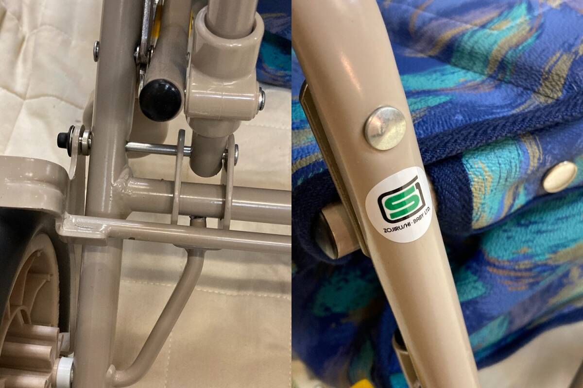  Zojirushi baby коляска для пожилых солнечный Holiday U248(pi- кок голубой ) стандартный DX модель б/у D4