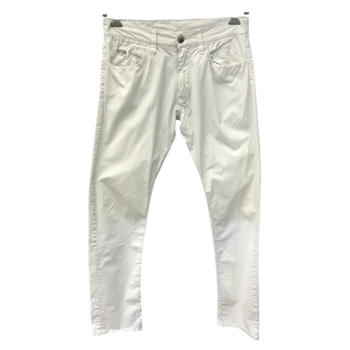 EMPORIO ARMANI エンポリオアルマーニ パンツ メンズ コットン ホワイト 28インチ J08SA 中古 T1