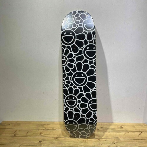 KAIKAI KIKI MURAKAMI TAKASHI "Flowers as OHANA-chang" SKATEBOARD DECK BLACK カイカイキキ お花 総柄 スケートボード デッキ