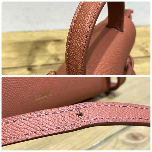 CELINE PICO BELT BAG 194263 Celine pico ремень сумка 2WAY сумка на плечо Mini ручная сумочка кожа Pink Lady -s