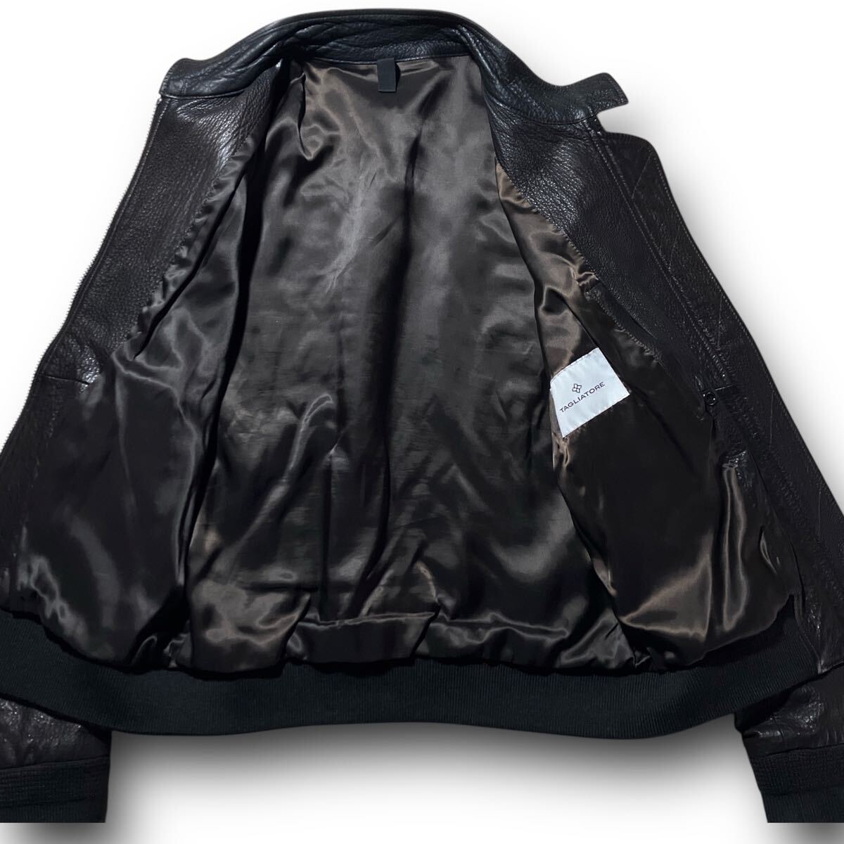 美品!現行】TAGLIATORE ETHAN ラムレザー シボ革 羊革 美品!現行】TAGLIATORE ETHAN ラムレザー シボ革 羊革