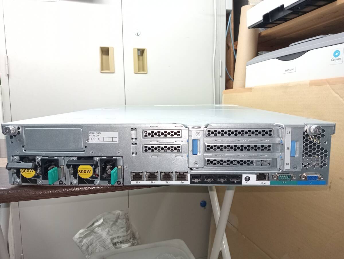[YDT1118]*NEC Express5800/R120e-2E N8100-2116Y Xeon E5-2440 V2 1.9GHz/4GB/146GBx4 SAS/DVD-ROM/ электризация проверка только * б/у 