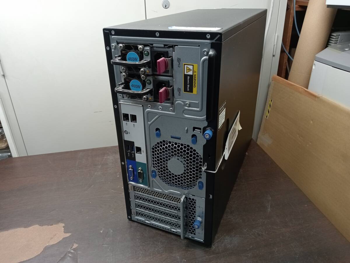 【YDT1124】★HP ProLiant ML310e Gen8 v2 Pentium G3240 3.1GHz/4GB/300GBx2 SAS/OSなし/通電確認(rèn)のみ★中古