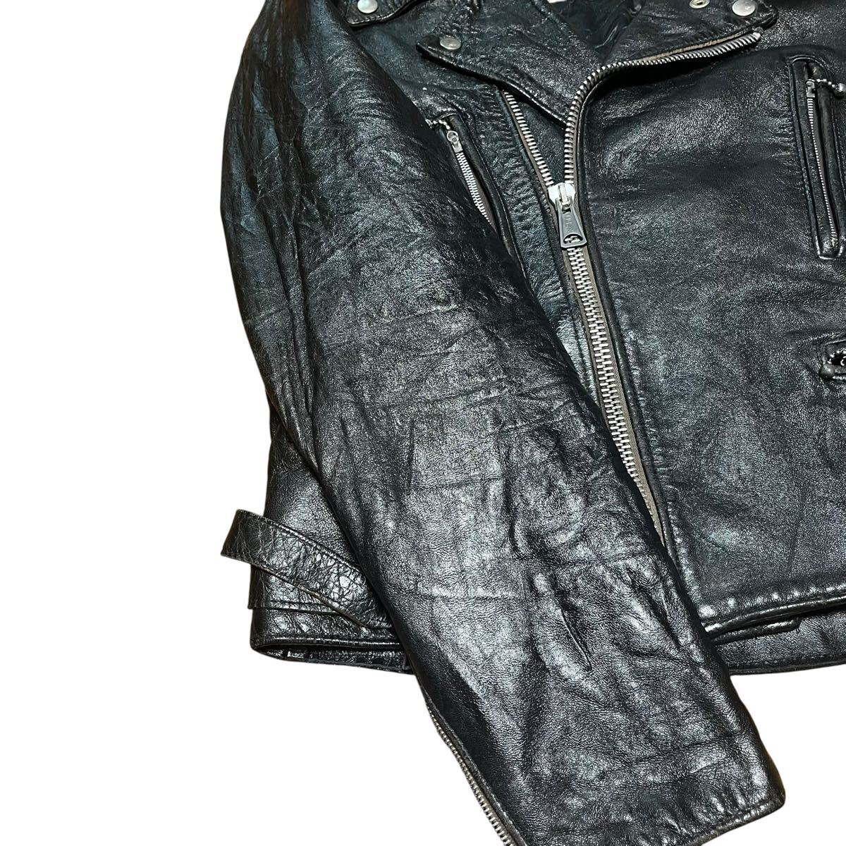 70s vintage Speedman Leathers ライダースジャケット　Mサイズ　羊革　検索) Lewis Leathers Mascot Highwayman Kett Leathers 