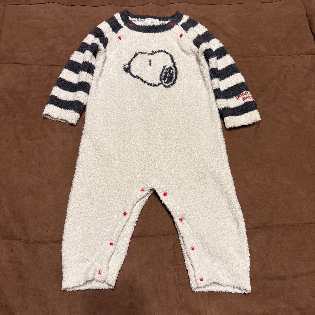 GELATO PIQUE ジェラートピケ ベビー服 ロンパース スヌーピー柄 サイズ80-90_画像1