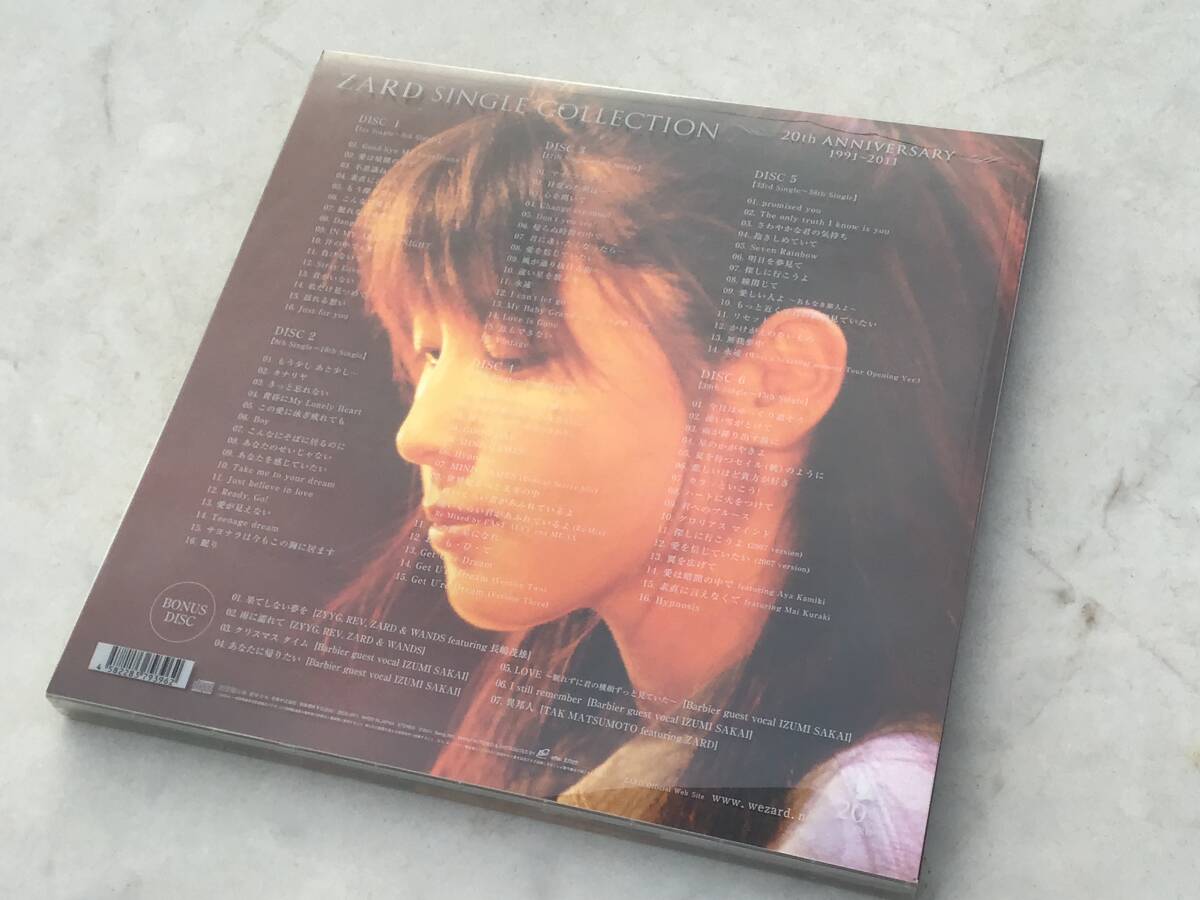 ZARD CD ZARD SINGLE COLLECTION 20th ANNIVERSARY 1991~2011 ZARD CD ZARD SINGLE COLLECTION 20th ANNIVERSARY 1991~2011