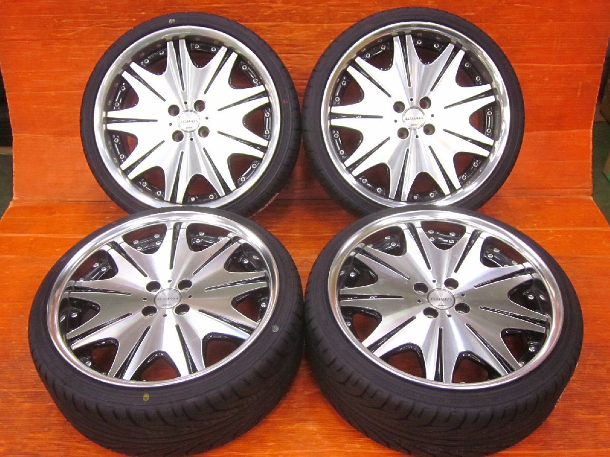【Y4 4穴/PCD100☆WORK ヴァリアンツァ VARIANZA D3S 18インチ 7.5J +35/8.0J +32 PCD100 4H KENDA KR20 205/35R18 新品タイヤ付き☆