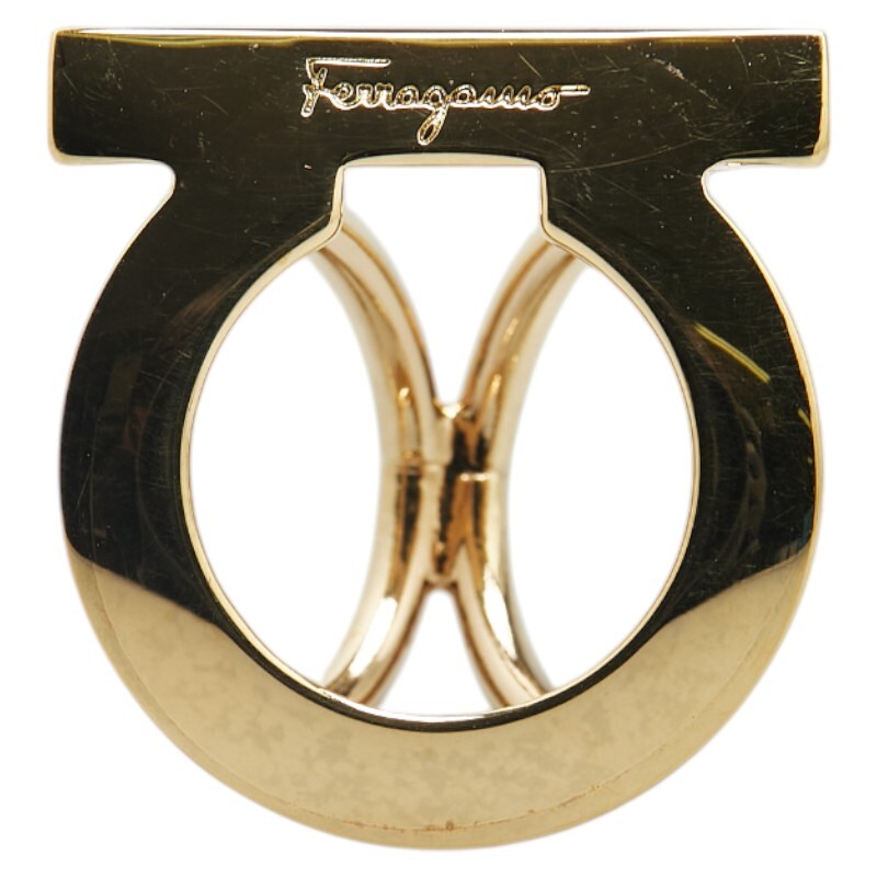  Salvatore Ferragamo gun chi-ni шарф кольцо Gold металлизированный женский Salvatore Ferragamo [ б/у ]