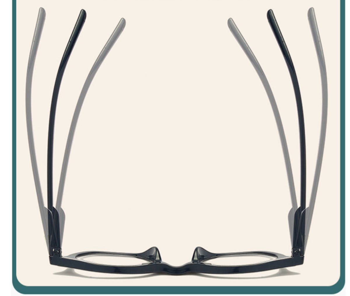 送料無料 ＋2 老眼鏡　リーディンググラス ブルーライトカット シニアグラス 軽量　メガネ ブラック　新品_画像4