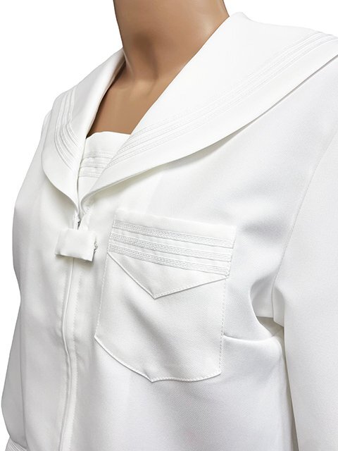 ☆日本製オリジナル☆【wbb-1169-8009 秋冬長袖白セーラー服/白