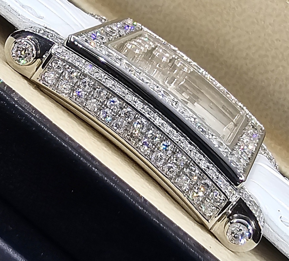 參考価格498萬円ショパールハッピースポーツアフターダイヤ Chopard happysports レディース腕時計７Pダイヤ文字盤?新品同様