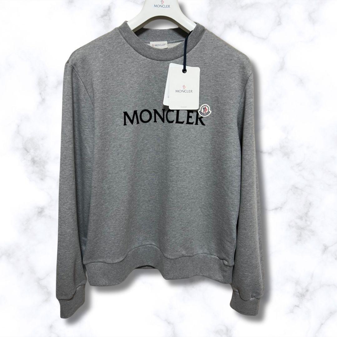 未使用タグ付き☆MONCLER トリコロールアクセント スウェット XL 未使用タグ付き☆MONCLER トリコロールアクセント スウェット XL