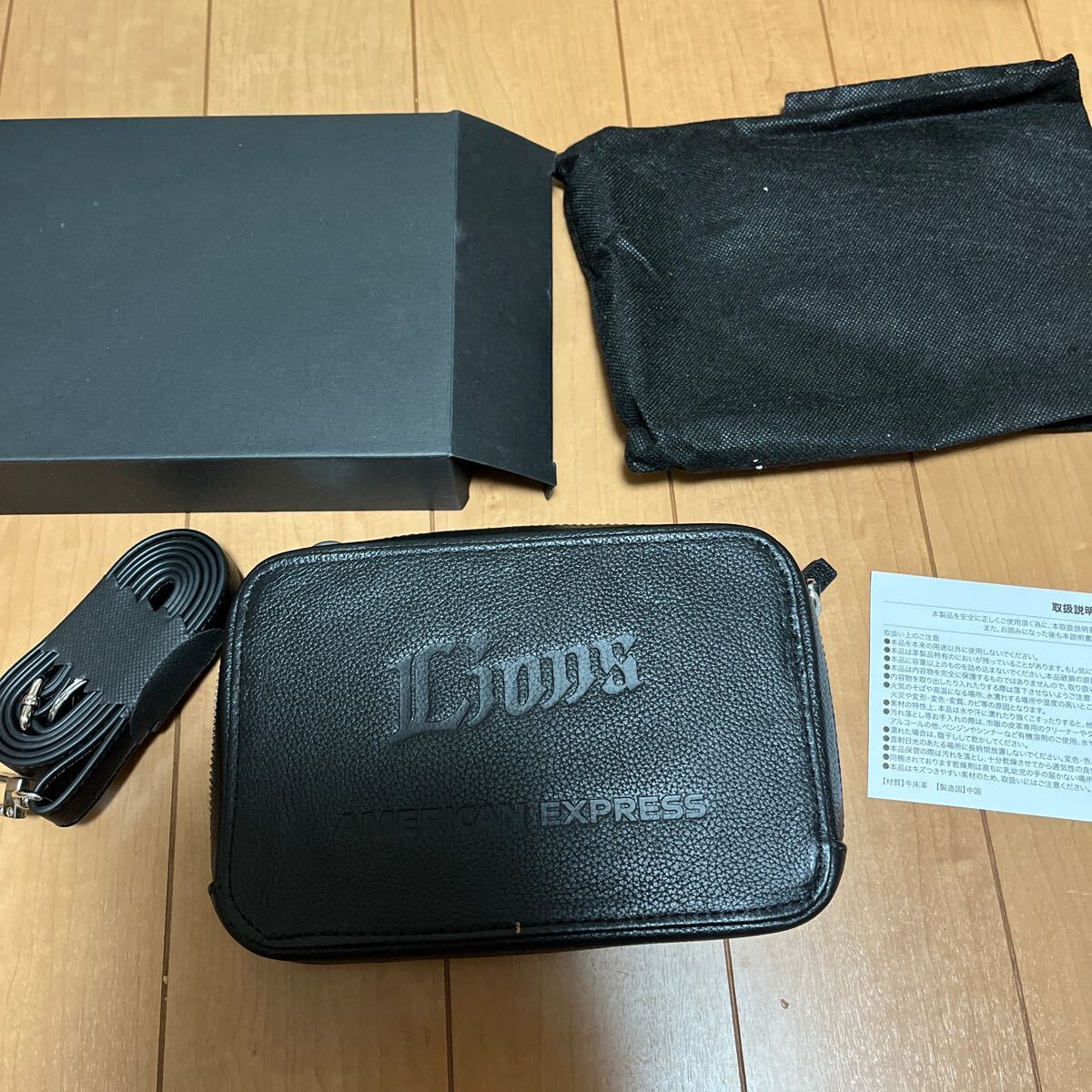 西武ライオンズ　アメリカン・エキスプレス　入会記念特典　非売品　レザーバック、新品未使用