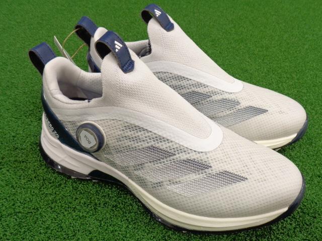 GK栄三越■ 120 【新品】アディダス◆AD25SS◆ADIZERO ZG BOA◆27cm◆JI0863◆ホワイト×ネイビー×グレー◆スパイクレスシューズ◆軽釸??