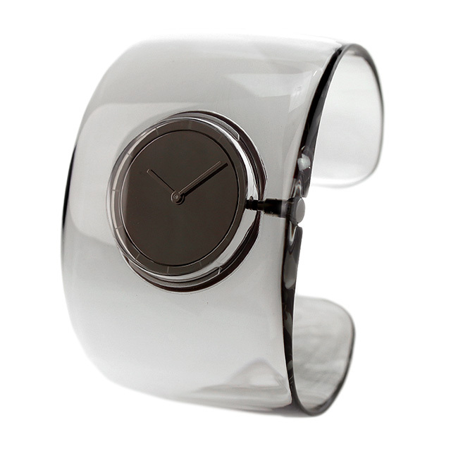 イッセイ ミヤケ O-Bold クオーツ 腕時計 ISSEY MIYAKE NYAS002 ダークグレー スモーク 日本製_画像2