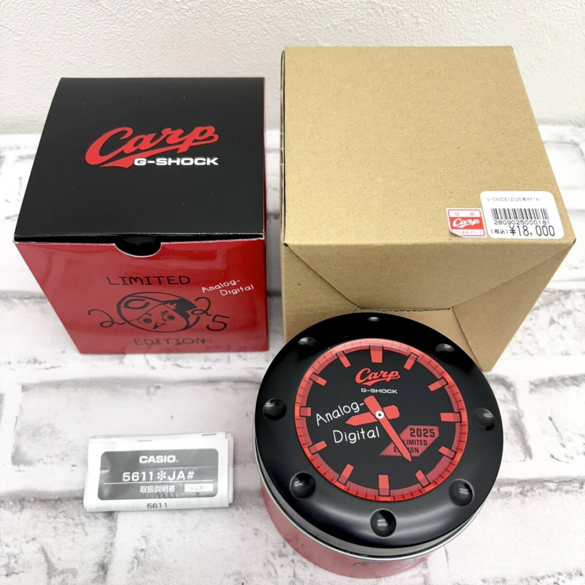 T】*新品未使用* G-SHOCK ジーショック 広島東洋カープ 2025年 T】*新品未使用* G-SHOCK ジーショック 広島東洋カープ 2025年