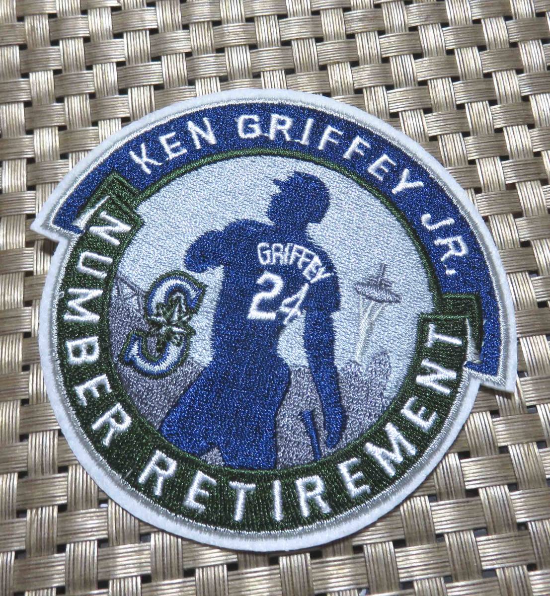 темно-синий зеленый KG24* новый товар MLB Сиэтл * Мали na-zSeattle Mariners талон * grif .-* Junior Ken Griffey Jr. бейсбол вышивка нашивка * Major League