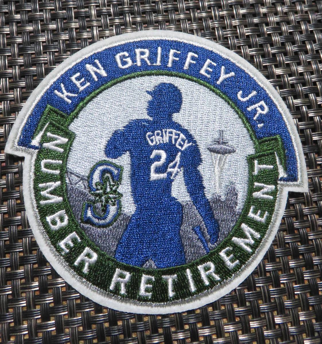 темно-синий зеленый KG24* новый товар MLB Сиэтл * Мали na-zSeattle Mariners талон * grif .-* Junior Ken Griffey Jr. бейсбол вышивка нашивка * Major League