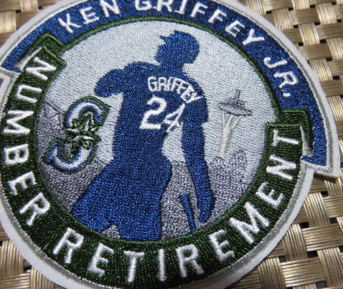 темно-синий зеленый KG24* новый товар MLB Сиэтл * Мали na-zSeattle Mariners талон * grif .-* Junior Ken Griffey Jr. бейсбол вышивка нашивка * Major League