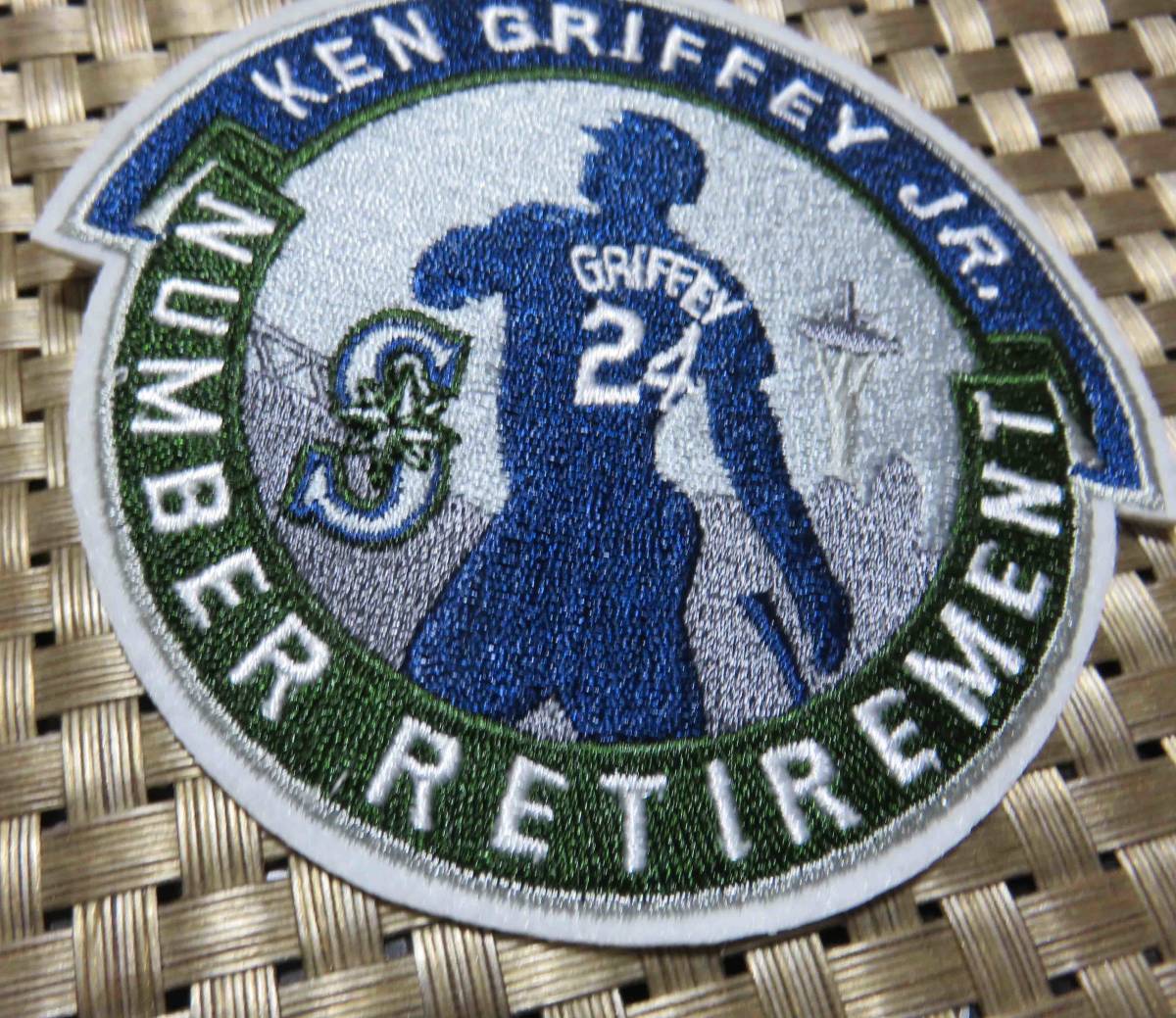 темно-синий зеленый KG24* новый товар MLB Сиэтл * Мали na-zSeattle Mariners талон * grif .-* Junior Ken Griffey Jr. бейсбол вышивка нашивка * Major League