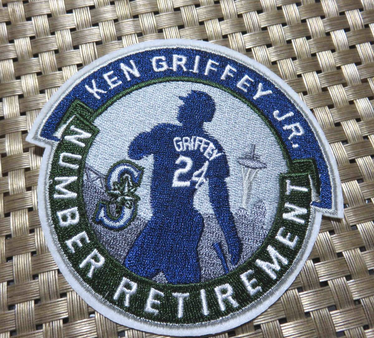 темно-синий зеленый KG24* новый товар MLB Сиэтл * Мали na-zSeattle Mariners талон * grif .-* Junior Ken Griffey Jr. бейсбол вышивка нашивка * Major League