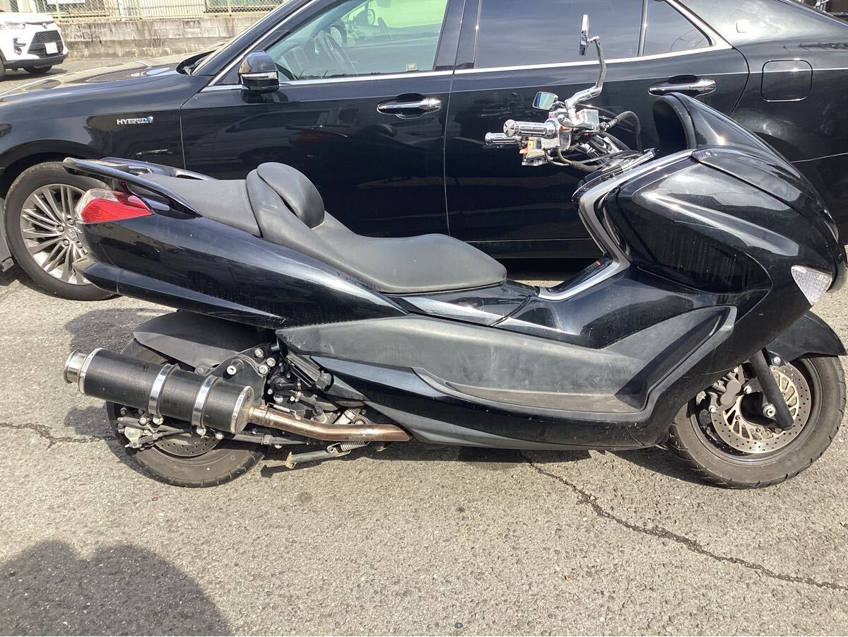 マジェスティ250 SG20J 社外フロントマスク 4D9 補修用 写真で