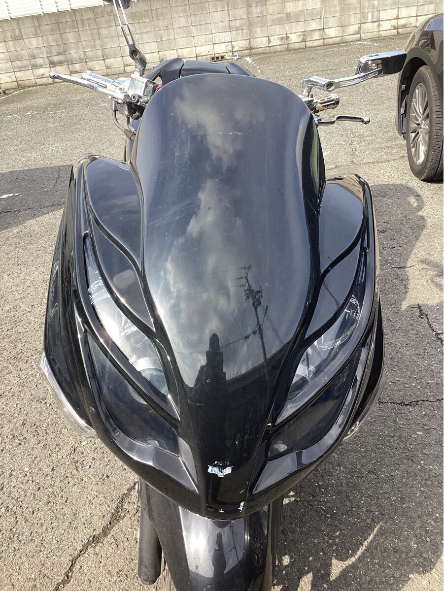 マジェスティ250 SG20J 社外フロントマスク 4D9 補修用 写真で マジェスティ250 SG20J 社外フロントマスク 4D9 補修用 写真で