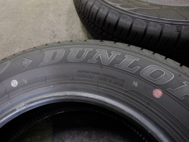 【中古良品・夏タイヤ】 145/80R13 2023年 4本セット 8.5分山 サマー ダンロップ_画像3