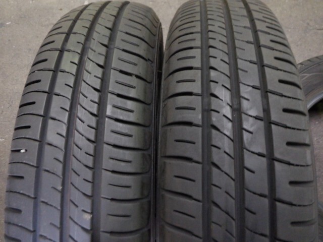 【中古良品・夏タイヤ】 145/80R13 2023年 4本セット 8.5分山 サマー ダンロップ_画像6