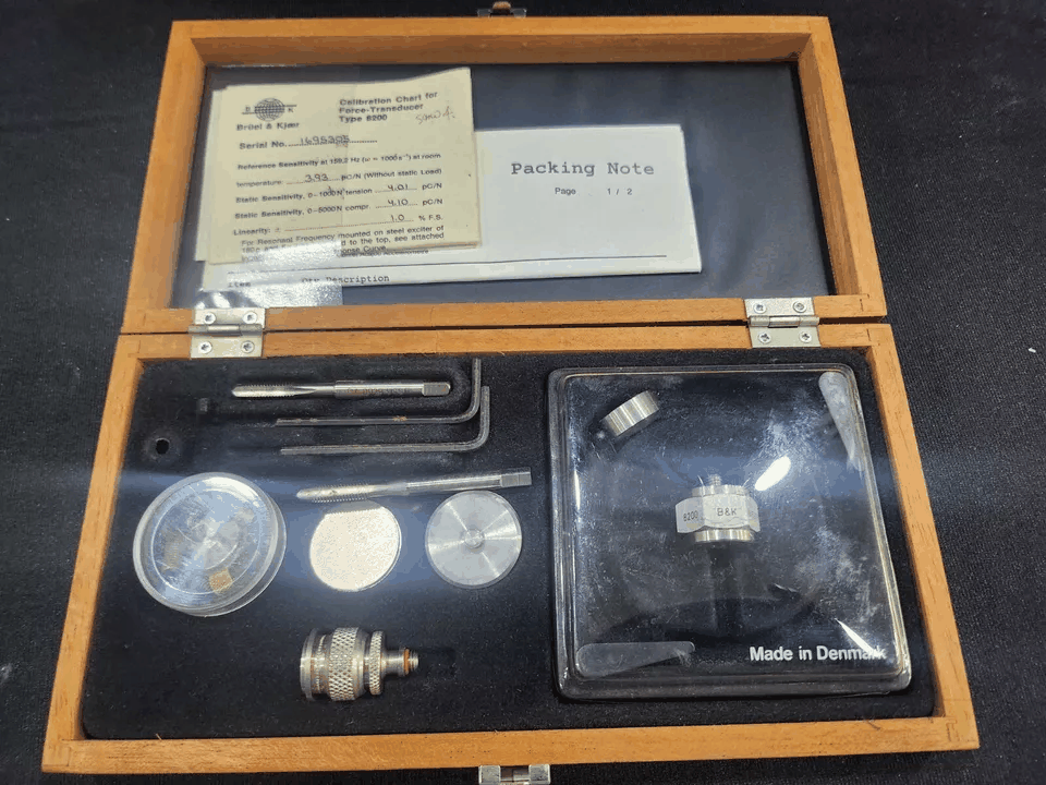 [NBC]「テスト未実施」B&K Type 8200 変換器 Force transducer (5305)