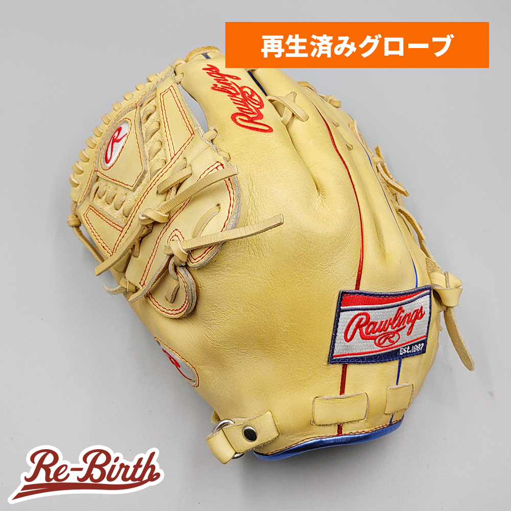 【クリーニング済み 】 ローリングス 軟式グローブ / 投手用 型付け済み (Rawlings グラブ)[KA465]
